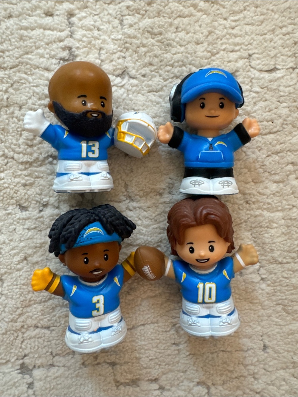 Little People Los Angeles Chargers NFL Lil Teammates collectible figurines
